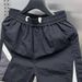 Men's Summer Casual Cargo Shorts Trendy Color Blocked Loose Fitting Ice Silk Waterproof Sports Capri Pants_viptrois.com