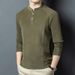 2025 New Autumn Winter Warm Skin-Friendly Double-Sided Derong Base Layer Men's Stand Collar Long Sleeve T-Shirt Slim Fit_viptrois.com