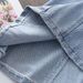Toddler Girls Clothing Fashionable Dress Summer New Style Girl's Temperament Pearl Seersucker Sleeves Spliced Soft Denim A Line Skirt_viptrois.com