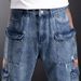 Factory Direct Sales Foreign Trade Ami Kaji Retro Jeans Men's Multi-pocket Tooling Skateboard Pants Men's Locomotive Hip-hop Pants_viptrois.com