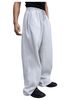 Men's Sweatpants Drawstring Straight Wide Leg Loose Pocket Trousers Casual Pants Sports Pants_viptrois.com