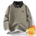 Pure Men's Turn-Down Collar 2025 Winter New Fashion Casual One-Piece Fleece Comfortable Warm Knitted Sweater_viptrois.com