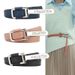 Women's Belts commuter versatile alloy buckle female PU eco-friendly belt with jeans, dress, sweater, suit belt_viptrois.com
