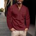 Men's Clothing Spring And Summer Men's Long Sleeved Stand Up Collar Polo Shirt Sweater Men's Bottoming Top_viptrois.com