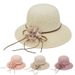 Summer Knitted Bucket Hat Outdoor Travel Sun Hat New Beach Hat Women's Casual Fashion Sun Hat_viptrois.com