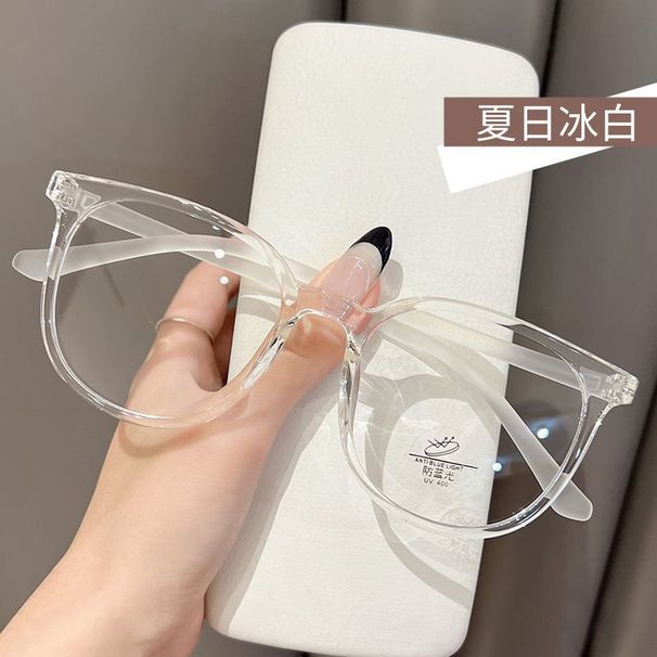 Transparente Computer Brille Rahmen Frauen Männer Anti Blau Licht Runde Brillen Blockieren Gläser Platz Optische Spektakel Brillen_viptrois.com
