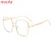 Metal Large Frame Women's Sunglasses Gradient Sun Protection Sunglasses High End T1296_viptrois.com