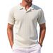 Men's Clothing Men's Casual Tops Summer Cool Men's Polo Shirt Short Sleeve Lapel Fashion Jacquard Men's T Shirt_viptrois.com