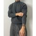 Men's Clothing Slim Fit Semi-Turtleneck Sweater - Stretchable Knit Pullover For Muscle Fit, Long Sleeve Thermal Base Layer, Retro Style Casual Wear_viptrois.com