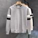 Men's Clothing Round Neck Sweater Knitted Sweater Men's Trendy Brand Handsome Autumn And Winter Bottoming Shirt New Men's Temperament Slim Top_viptrois.com
