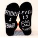 Game socks mid-tube socks casual sports cotton socks sole letter non-slip adhesive socks_viptrois.com