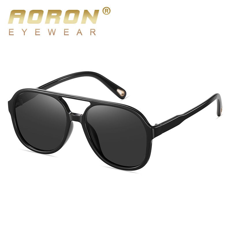 New Round Frame Large Frame Men And Women Colorful Fashion Polarized TR90 Sunglasses Sunglasses_viptrois.com