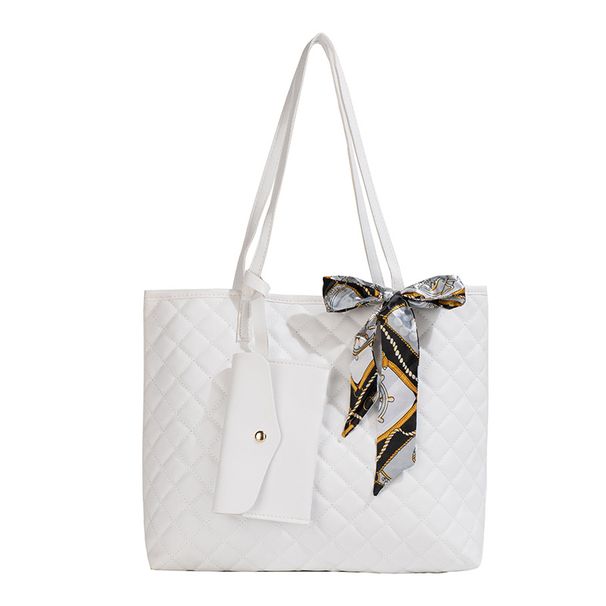 Women's Quilted Chain Shoulder Bag - Large Capacity Tote For Women, Stylish Work Commute_viptrois.com