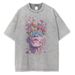 Men's Clothing Cotton T Shirt Flowers Emerge From The Eyes And Head Of A Person Graphic T Shirt Vintage Van Gogh Style Men_viptrois.com