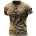 Summer Men's T-shirt 3d Compass Retro HD Printed Short Sleeve Personality Trend Top Street Oversized O-neck Comfortable Clothing_viptrois.com