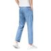 Tencel Thin Cropped Men's Loose Straight Casual Cotton Stretch Plus Size High-End Jeans Men_viptrois.com