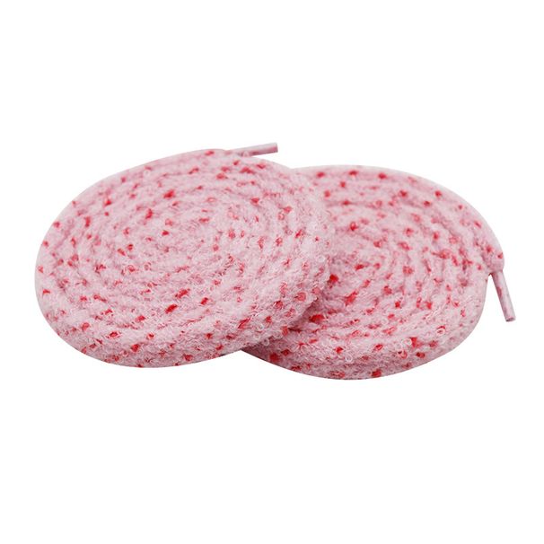 Fluffy Towel Shoelace Girl Fit Canvas Shoes High And Low Flat Shoe Rope_viptrois.com