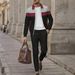Men's Waffle-Knit Zip-Up Jacket & Pants Set - Stylish Autumn Colorblock Outfit (Breathable, Anti-Wrinkle, Multi-Pocket Design For Casual & Urban Wear)_viptrois.com