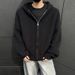 2025 Autumn Loose Pullover Knitted Cardigan Thickened Men's Sports Casual Hooded Sweater New Style_viptrois.com