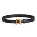 Two-layer Cowhide Belt Decoration A-shaped Doudou Nail Buckle Adjustable Belt, Real Cowhide Belt For Men And Women_viptrois.com
