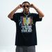 American Style Trendy T-Shirt Unisex High Street Printed Washed Vintage Cotton Short Sleeve_viptrois.com