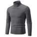 Men's Clothing Wholesale Men's Sweater High Collar Solid Color Twisted Bottoming Shirt Men High End New Men_viptrois.com
