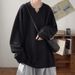 Texture Inspired Set Of Knitted Sweater With Large V-neck And Long Sleeved Sweatshirt Jacket_viptrois.com