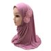 For 2 To 7 Year Old Girls' Headscarf Prayer Hat Arabic Two Hijab H081_viptrois.com