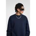 Heavyweight Cotton Crewneck Sweatshirt – Oversized Relaxed Fit Essential For Men’s Casual Wardrobe_viptrois.com