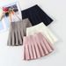 2025 Spring And Autumn New Style Girls Skirt Children's Black Pleated Dance Costume Short Skirt Spring And Autumn Baby Western Style Skirt_viptrois.com