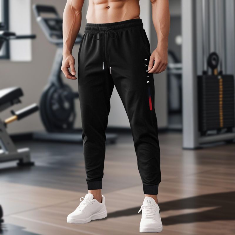 Men's Clothing Men's Sports Pants Summer New Printed Casual Fashion Leggings Trendy_viptrois.com