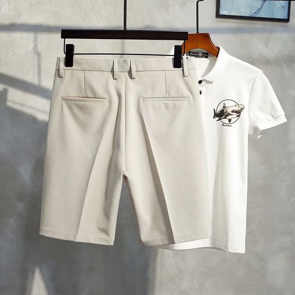 Men's Clothing Shorts for Men in Summer, Straight Leg Casual Pants, Mid Length Pants, Trendy Brand_viptrois.com