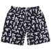 Men's Summer Streetwear Letter Print Shorts Loose Fit Casual 5-Inch Inseam Straight Leg Beach Shorts_viptrois.com