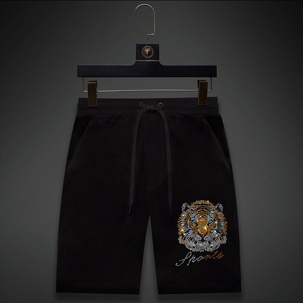Men's Clothing Snow Fox Brothers Men's Pants New Hot Diamond Tiger Head Workwear Shorts Men's Casual Loose Thin Five point_viptrois.com