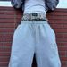Men's Clothing Retro High Street Wide Leg Splicing Sports Pants Sweatpants_viptrois.com