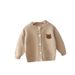 Cartoon Bear Knit Cardigan – Soft Cotton Sweater Coat For Boys & Girls – Lightweight Spring/Autumn Layering_viptrois.com