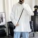 280g Autumn Long Sleeve T-Shirt Loose New American Style Simple Tee Large Size Men's Base Layer Pure Cotton Top_viptrois.com