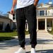 Men's Waffle-Knit Cargo Pants – Breathable Polyester Streetwear Joggers With Multi-Pockets (Black/Navy/Beige, S-Xxxl)_viptrois.com