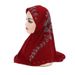 Fashion Peacock Tail Diamond Arabic Pullover Hat Malay Scarf H102_viptrois.com