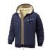 Cozy Fleece Hooded Sweatshirt For Men & Women - Soft Sherpa Lining, Warm Winter Pullover, Unisex Casual Streetwear (EU Sizing)_viptrois.com