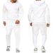 Cross-Border European American Spring And Autumn New Men's Sports Two-Piece Trendy Pullover Hooded Sweatshirt Set_viptrois.com