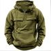 Men's Workwear Hoodie – Retro Zip-Up Fleece Jacket With Multiple Pockets (S-3XL, Winter)_viptrois.com