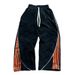 Men's Clothing autumn and winter high street hip hop trend casual contrast color men and women all match drawstring wide leg straight sweatpants_viptrois.com