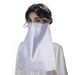 Solid Color Women's Headscarf - Breathable Sun Protection Face Towel (Dubai & Türkiye Style, Lightweight & Versatile)_viptrois.com