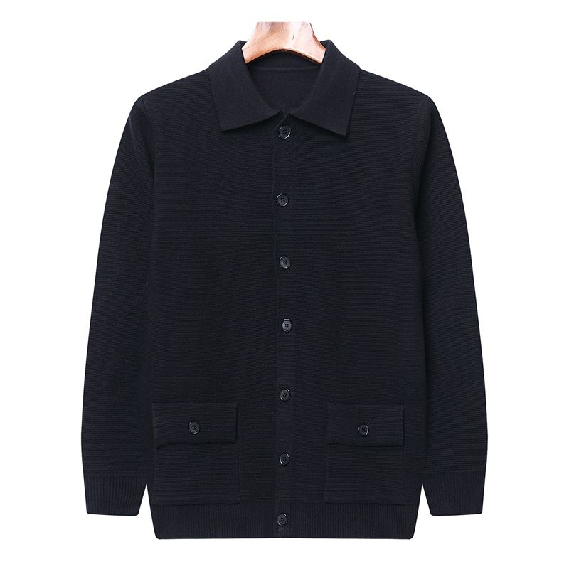 Men's Clothing Knit Cardigan Sweater - Slim Fit Chunky Cable Knit Pullover With Angora Wool, Fashionable Long Sleeve Open Front Coat For Autumn_viptrois.com