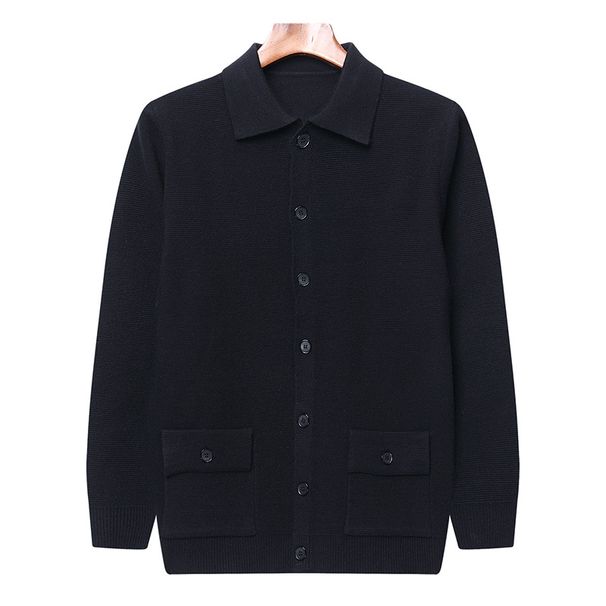 Men's Clothing Knit Cardigan Sweater - Slim Fit Chunky Cable Knit Pullover With Angora Wool, Fashionable Long Sleeve Open Front Coat For Autumn_viptrois.com
