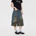 Loom European And Hip-Hop American Retro Cool Patchwork Jeans Men Street Style Personality Versatile Casual Camouflage_viptrois.com