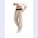 Men's Clothing New Men's Men's Stitching Casual Knitted Trousers_viptrois.com
