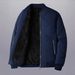 Men's Winter Baseball Jacket Fleece Lined Cotton Coat Slim Fit Casual Outerwear For Teens & Adults_viptrois.com