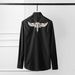 Men's Antelope Patchwork Long-Sleeve Shirt – Premium Cotton Slim Fit (Wrinkle-Free, Breathable, Sizes 44-48)_viptrois.com